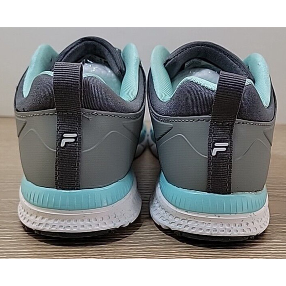 Fila Women's Memory Foam Athletic Running Shoes Grey Mint Size 6 - Picture 7 of 12